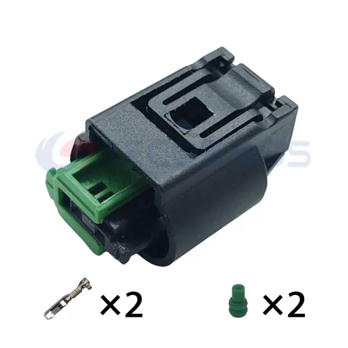 2-Pin Female Waterproof Wire Harness Water Temperature Sensor Plug Nylon ABS Copper for Car Wire Connections Model... - image 2